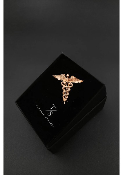 Broş Metal Rozet Sağlık Tıp Sembolü Gold Rose Hekim Doktor Hemşire Yaka Kıyafet Takı Aksesuar modelleri