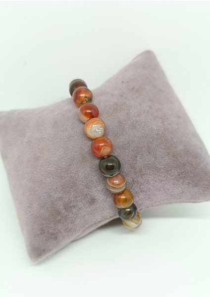 Doğal Taşlı (Akik, Ametist, Sitrin ve Pembe Kuvars) Çakra Bileklik fiyatları