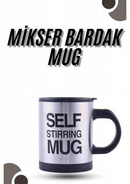 Karıştırıcı Özellikli Mikser Kupa Bardak Kompakt Taşınabilir Mug