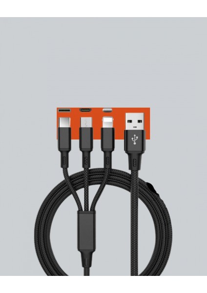 Hızlı Şarj Destekli Çoklu Şarj Kablosu – Seyahat ve Günlük Kullanım fiyatları