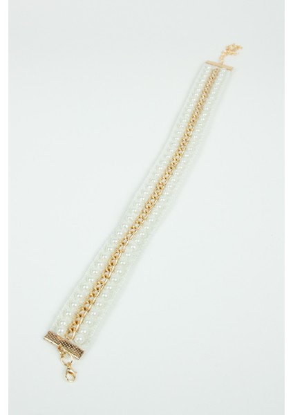 Inci ve Zncir Detay Choker Kolye fırsatları