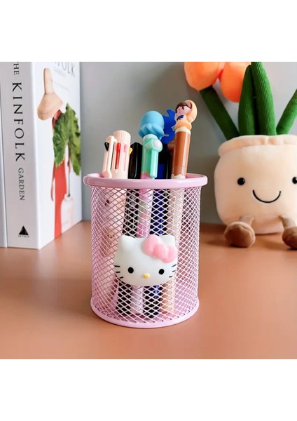 Hello Kitty Figürlü Masa Üstü Metal Yuvarlak Model Kalemlik fiyatları