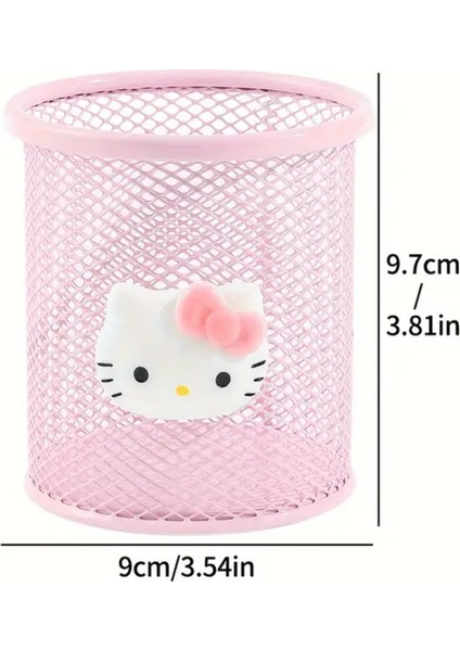 Hello Kitty Figürlü Masa Üstü Metal Yuvarlak Model Kalemlik modelleri