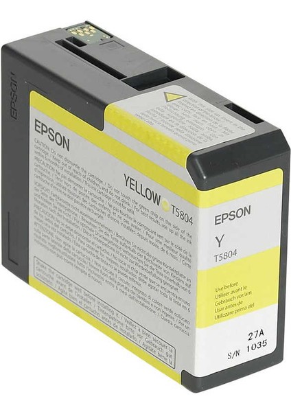T5804-C13T580400 Sarı Orijinal Kartuş fiyatları