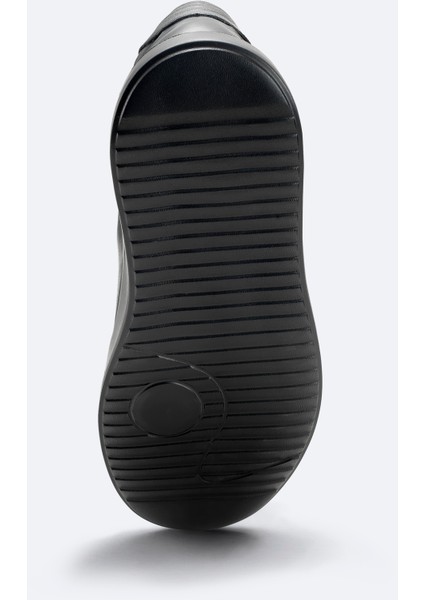 Erkek Siyah %100 Deri Esnek Taban Hafif Casual Ayakkabı A52Y8019