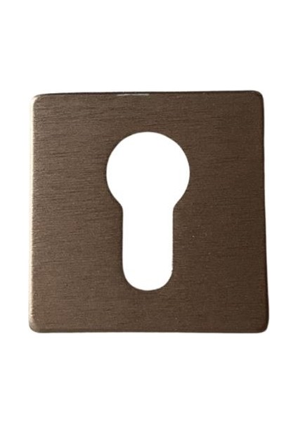 RO11 Kapı Kolu Rozeti Yale (Dış Kapı) Fırçalı Bronz 52X52X9 mm