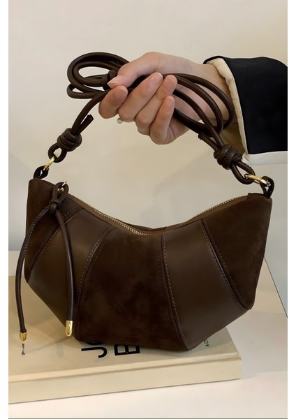 Acı Kahve Kruvasan Omuz Çantası modelleri