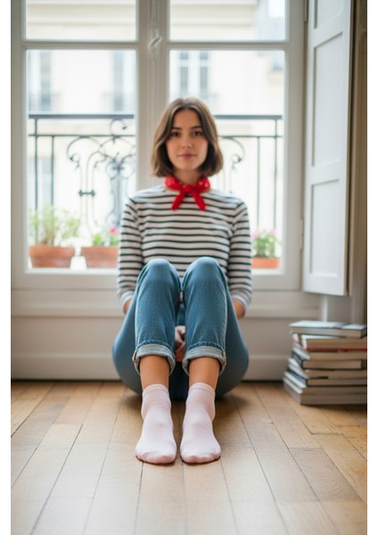 Kadın Bambu Patik Çorap 785 Pembe 6'lı Paket fırsatları