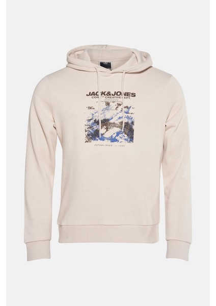 Core Jcoboost Pamuklu Baskılı Kapüşon Yaka Sweat Erkek Sweat 12284474