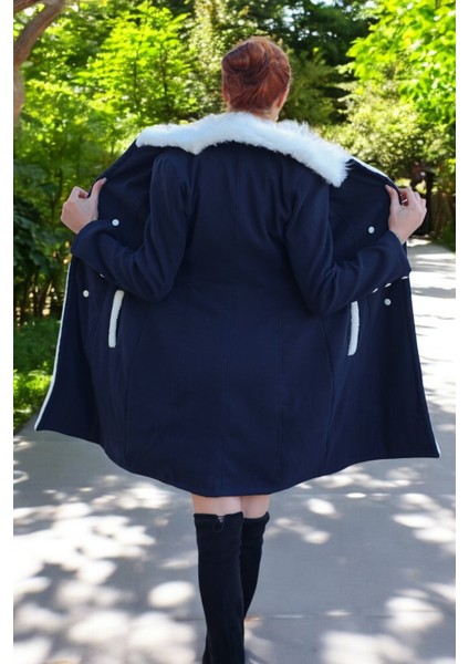 Kaşlık Kaşmir Kaşe Kadın Kaban