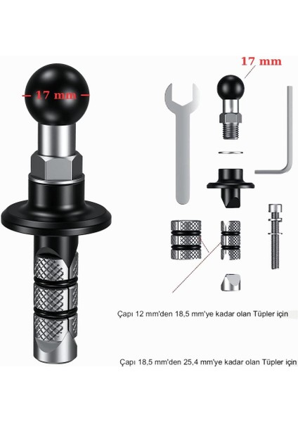 17MM Toplu Motosiklet Çatal Bağlantı Adaptörü