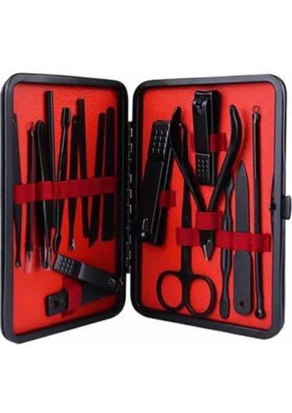 17 Parça Manikür Pedikür Seti El Ayak Bakım Seti Tırnak Makası Törpü indirimleri