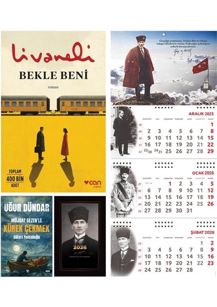 Bekle Beni ve Müjdate Gezenle Kürek Çekmek - Kalpaklı Ajanda - Sakarya Duvar Takvimi