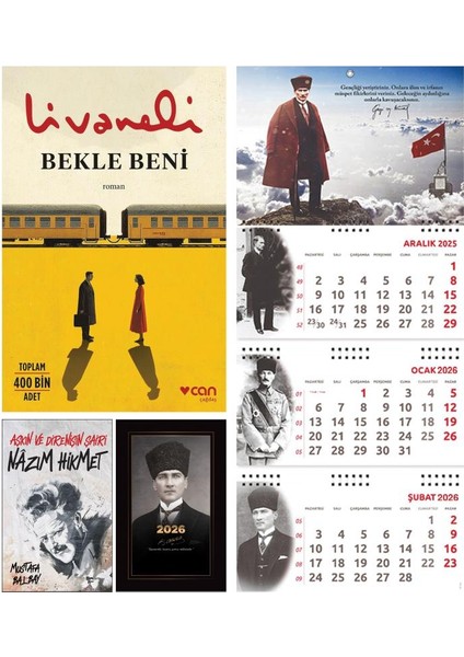 Bekle Beni ve Nazım Hikmet - Kalpaklı Ajanda - Sakarya Duvar Takvimi
