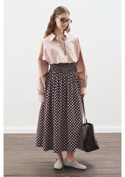 Crop Balon Form Gömlek Soft Pembe modelleri