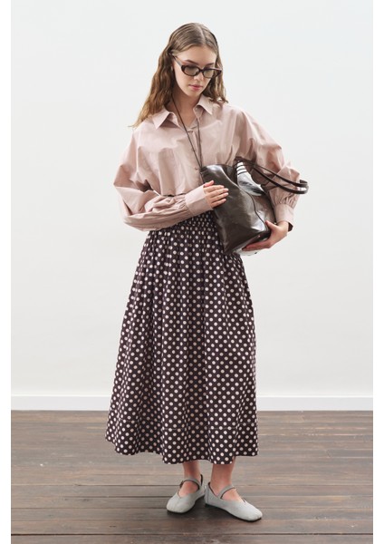 Crop Balon Form Gömlek Soft Pembe fırsatları