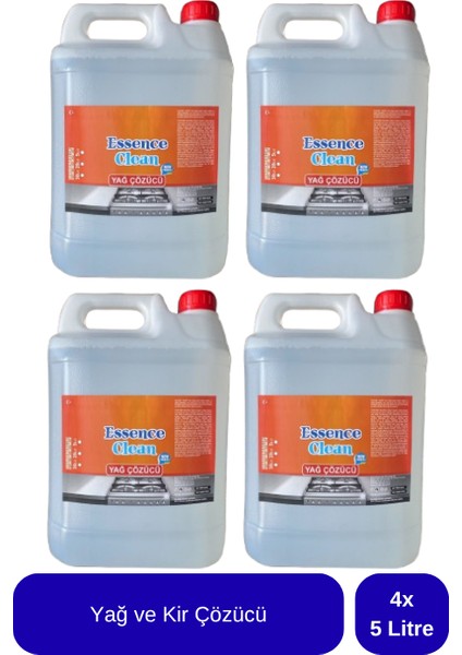 Yağ ve Kir Çözücü 5 Litre x 4 Adet