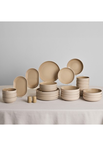 Earth Collection Terra 36 Parça 8 Kişilik Yemek Takımı Bej