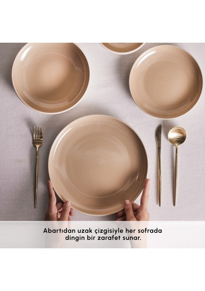 Earth Collection Terra 36 Parça 8 Kişilik Yemek Takımı Bej indirimleri