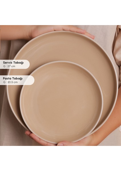 Earth Collection Terra 36 Parça 8 Kişilik Yemek Takımı Bej