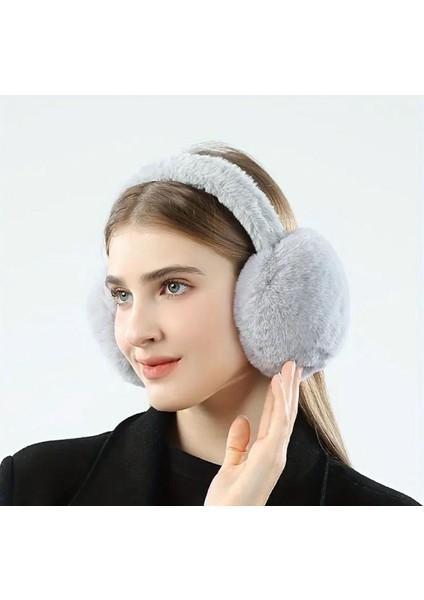 Earmuffs Kulak Isıtıcı Peluş Katlanabilir Kulaklık