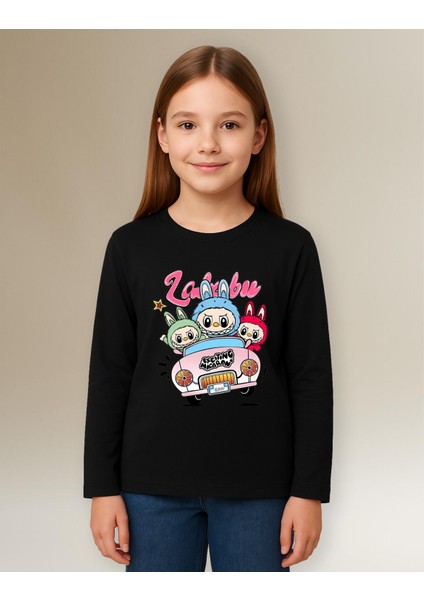Labubu Araba Uzun Kollu Baskılı Çocuk Tişört (4-13 Yaş) fiyatları