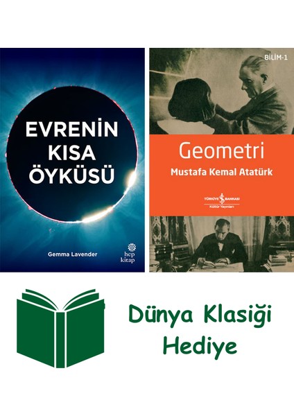 Evrenin Kısa Öyküsü (Ciltli) + Geometri + Dünya Klasiği Hediye