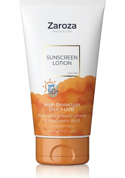Zaroza Güneş Koruyucu 50+ Spf Her Cilt Tipi Için fiyatları