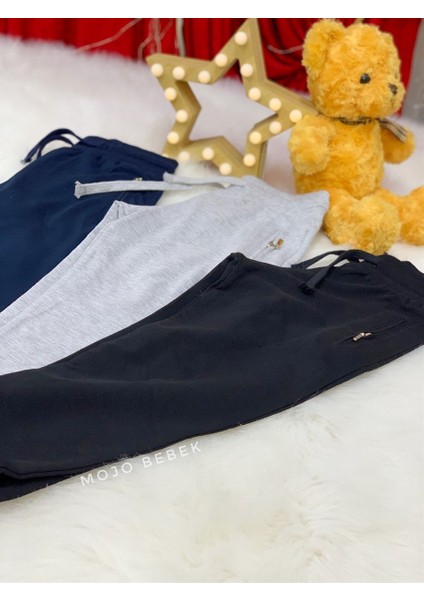 Erkek Çocuk Fermuarlı Cepli Eşofman Altı 04100 Siyah fiyatları