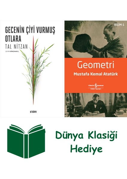 Gecenin Çiyi Vurmuş Otlara + Geometri + Dünya Klasiği Hediye