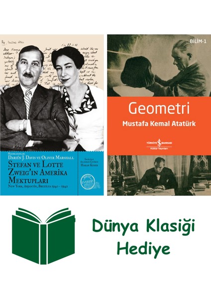 Stefan ve Lotte Zweig’ın Amerika Mektupları + Geometri + Dünya Klasiği Hediye
