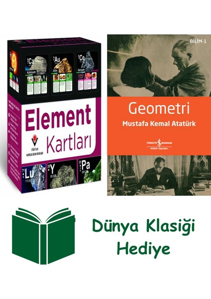 Element Kartları (Kutulu) + Geometri + Dünya Klasiği Hediye