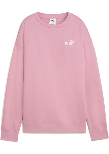 Ess Small Logo Relaxed Crew Kadın Pembe Günlük Stil Sweatshirt 63326865
