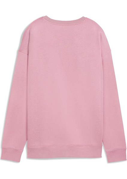 Ess Small Logo Relaxed Crew Kadın Pembe Günlük Stil Sweatshirt 63326865 fiyatları