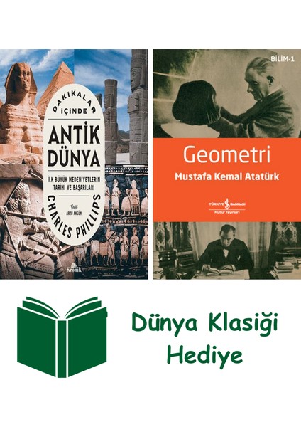 Dakikalar Içinde Antik Dünya + Geometri + Dünya Klasiği Hediye