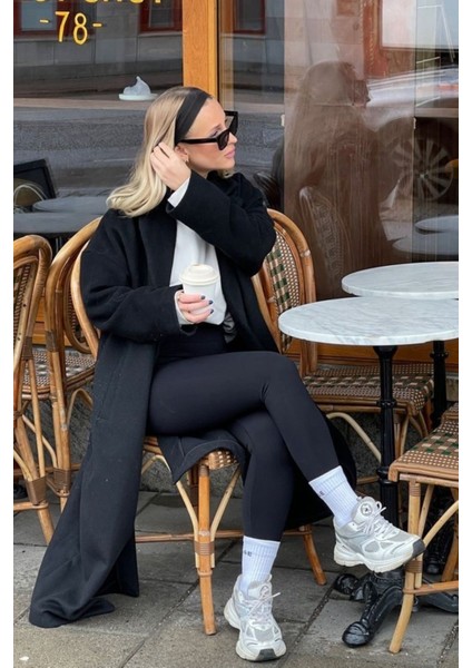 Kadın Tayt Toparlayıcı Etkili Siyah Yüksek Bel Günlük ve Spor Parlak Tayt Pantolon