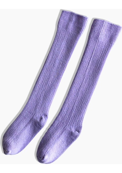 Kız Bebek Fiyonk Detaylı Diz Altı Çorap / Lila AR-0090.2 indirimleri