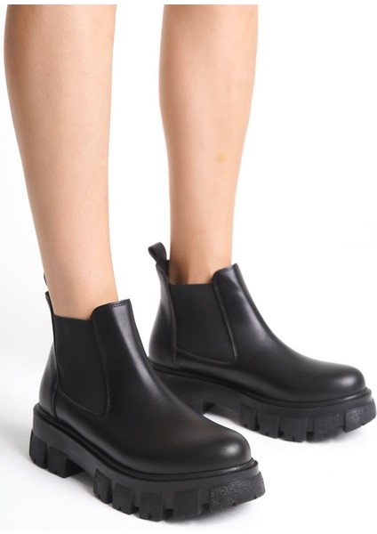 Julia Kadın Siyah Günlük Lastikli Bot fırsatları