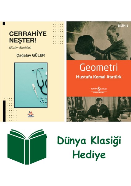Cerrahiye Neşter + Geometri + Dünya Klasiği Hediye