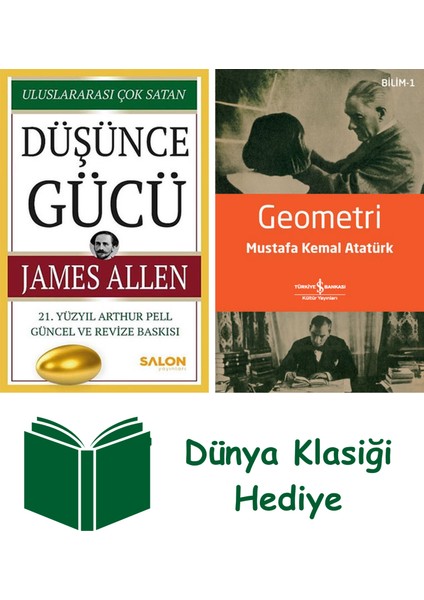 Düşünce Gücü + Geometri + Dünya Klasiği Hediye