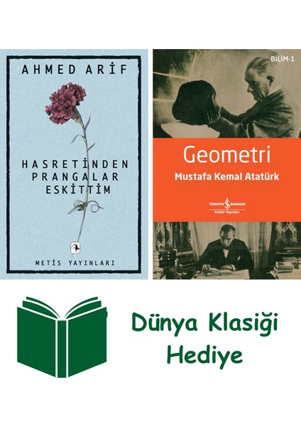 Hasretinden Prangalar Eskittim + Geometri + Dünya Klasiği Hediye