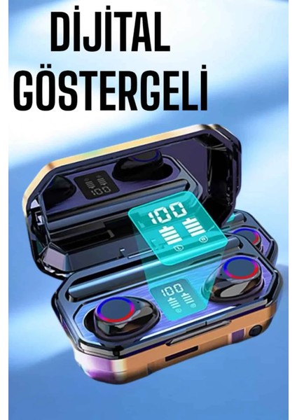 Dijital Göstergeli Bluetooth Bağlantılı Kulaklık Dokunmatik Kontrol fiyatları