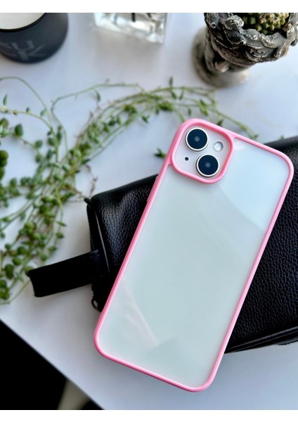 Iphone 14 Plus - 15 Plus Uyumlu Kenarı Renkli Silikon Kılıf fiyatları