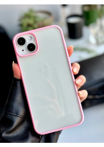 Iphone 14 Plus - 15 Plus Uyumlu Kenarı Renkli Silikon Kılıf modelleri