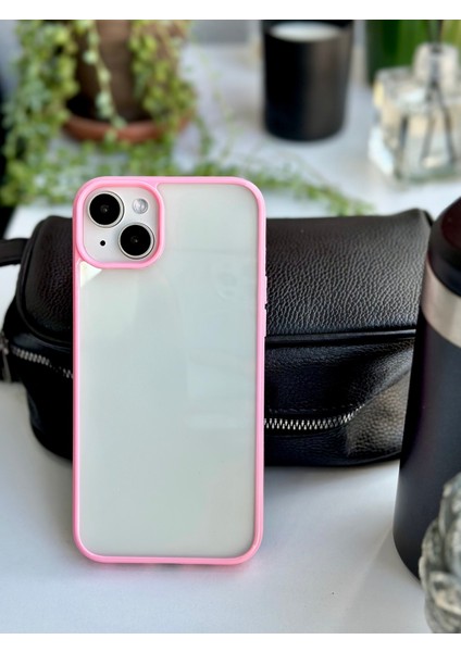 Iphone 14 Plus - 15 Plus Uyumlu Kenarı Renkli Silikon Kılıf fırsatları