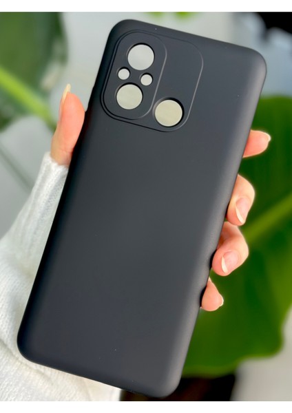 Redmi 12C Uyumlu Içi Kadife Lansman Esnek Silikon Kılıf