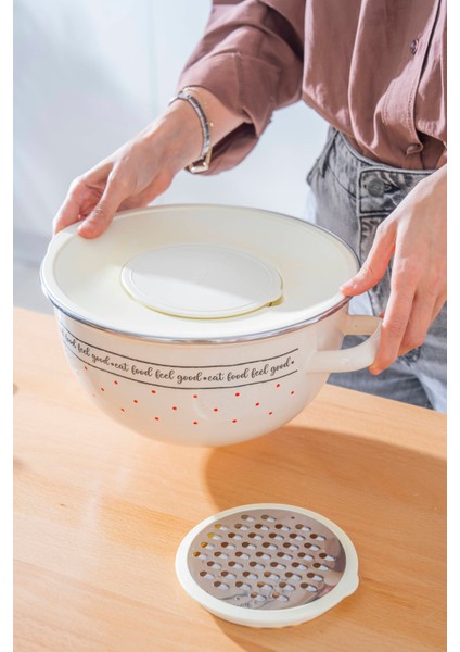 Feel Good Emaye Rendeli Karıştırma Kabı - 30 cm fiyatları