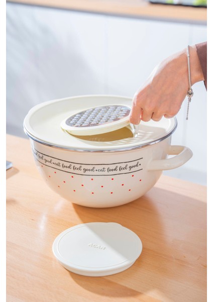 Feel Good Emaye Rendeli Karıştırma Kabı - 30 cm indirimleri