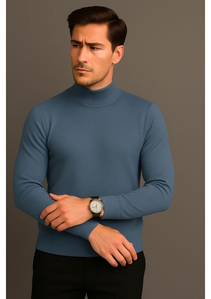 Erkek Yarım Balıkçı Yaka Triko Kazak fiyatları