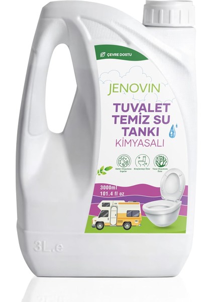 Jenovin Karavan Tekne Yat Temiz Su Tankı ve Kasetli Tuvalet Kimyasalı 3 L | Koku ve Kireç Giderici fiyatları